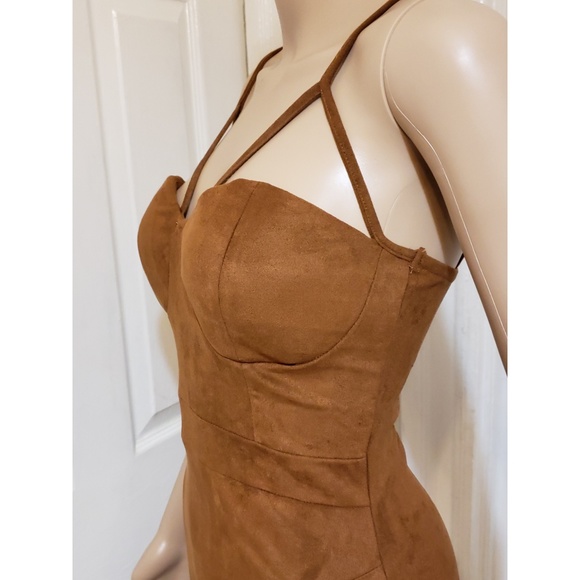 NEW! {DOWNTOWN FAUX SUEDE BODY CON MIDI} - Picture 12 of 12